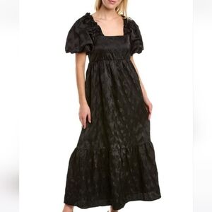 Crosby Mollie Burch Black Heart Lady Day Dress Sz XS